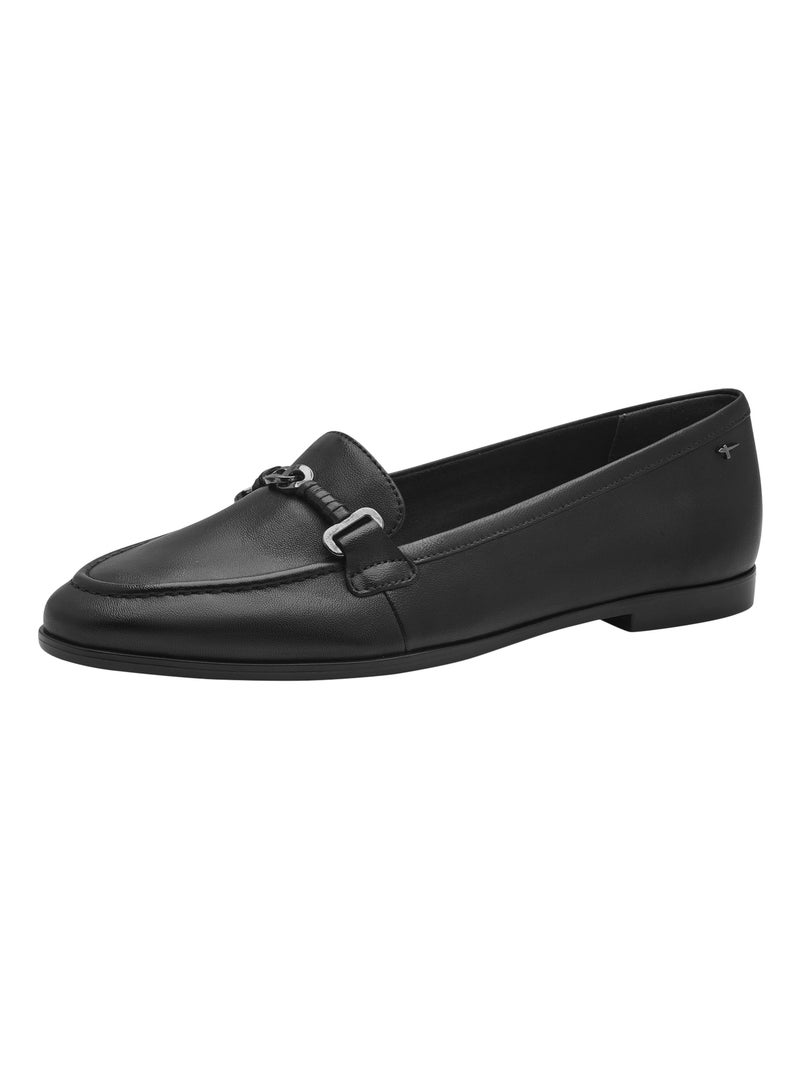 Ballerine Cuir Tamaris Noir - Kiabi