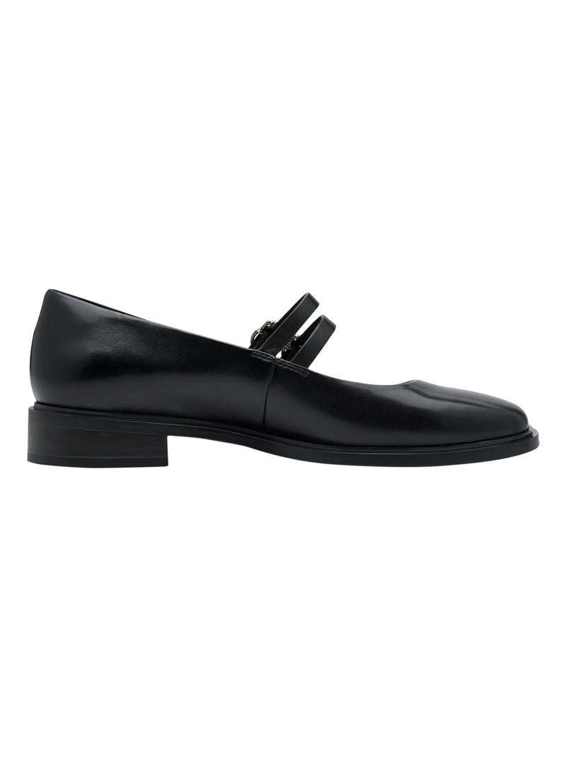 Ballerine Cuir Tamaris Noir - Kiabi