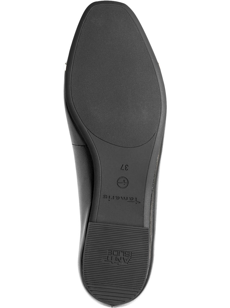 Ballerine Cuir Tamaris Noir - Kiabi