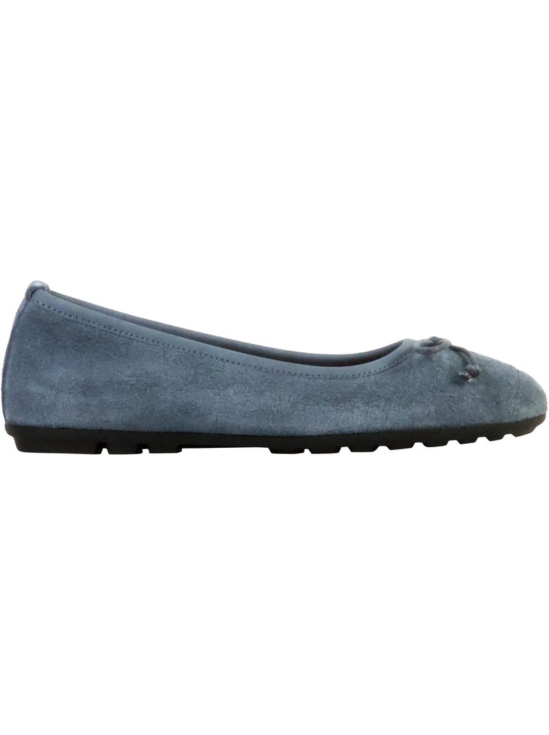 Ballerine Cuir The Divine Factory Alénoa Bleu - Kiabi