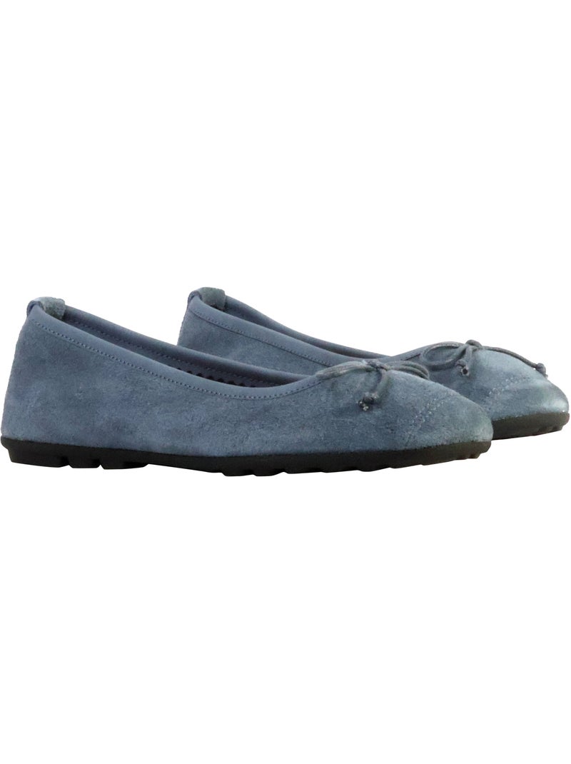 Ballerine Cuir The Divine Factory Alénoa Bleu - Kiabi