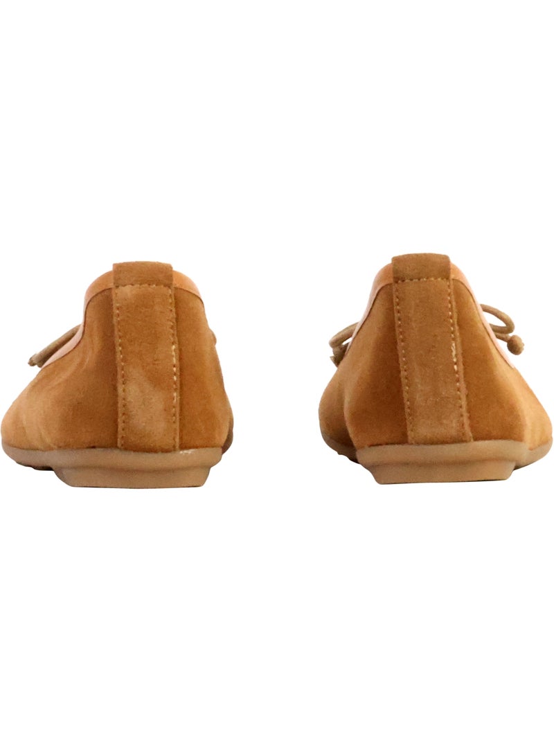 Ballerine Cuir The Divine Factory Alénoa Camel - Kiabi