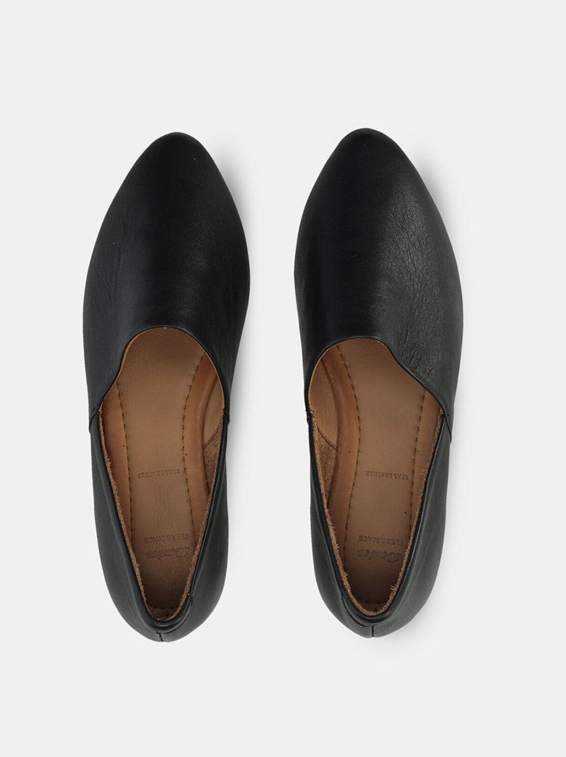 Ballerine en cuir BATA Noir - Kiabi