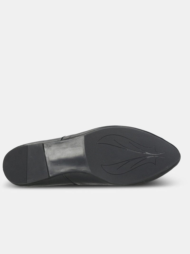 Ballerine en cuir BATA Noir - Kiabi