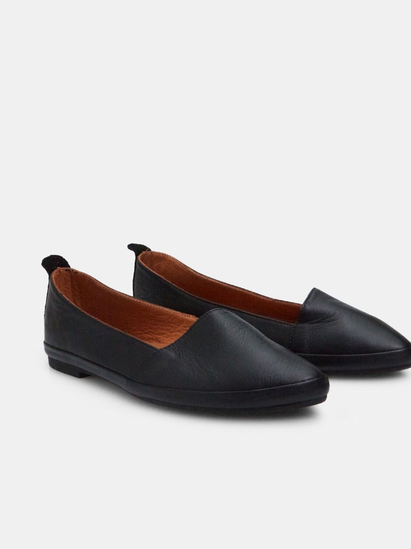 Ballerine en cuir BATA Noir - Kiabi