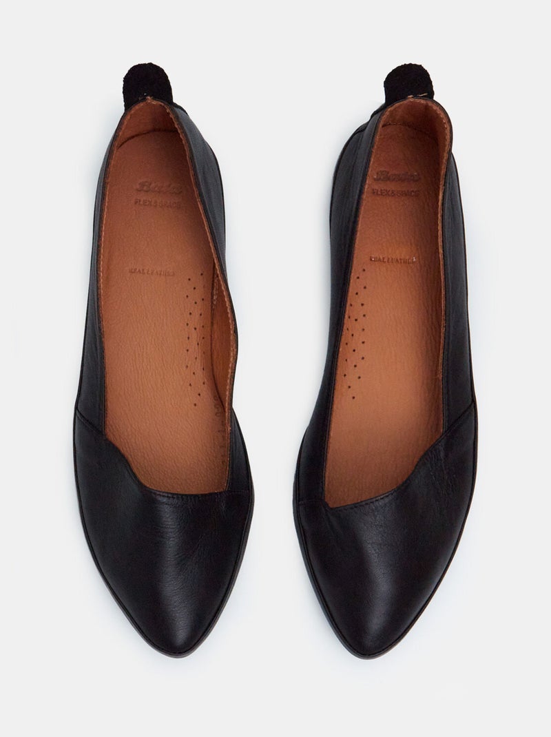 Ballerine en cuir BATA Noir - Kiabi