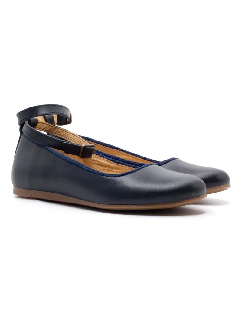 Ballerine Fille - Boni Flore Bleu marine - Kiabi