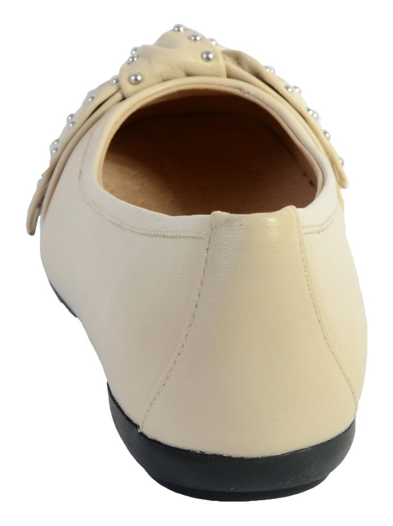 Ballerine Geox D Annytah - Nappa Sheep Lea Beige - Kiabi