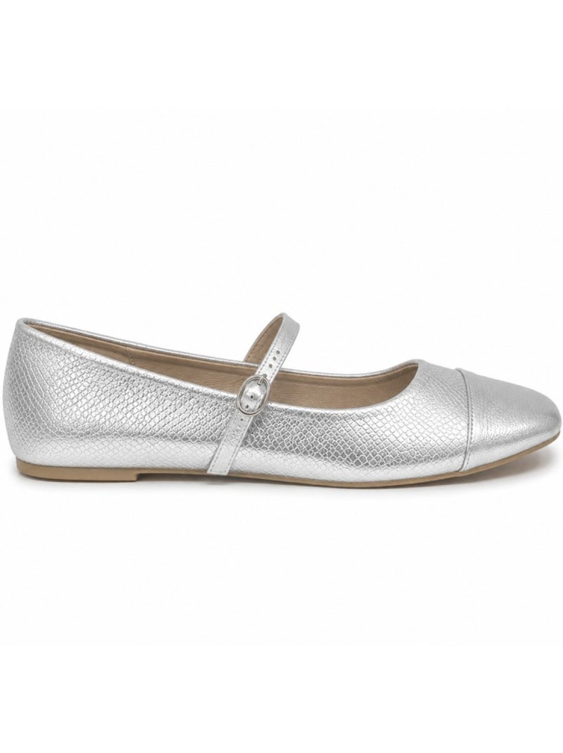 Ballerine matériau synthétique montevita Argent - Kiabi
