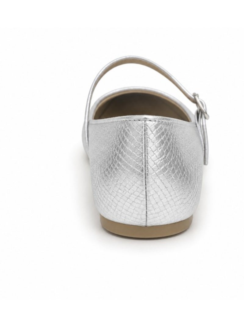 Ballerine matériau synthétique montevita Argent - Kiabi
