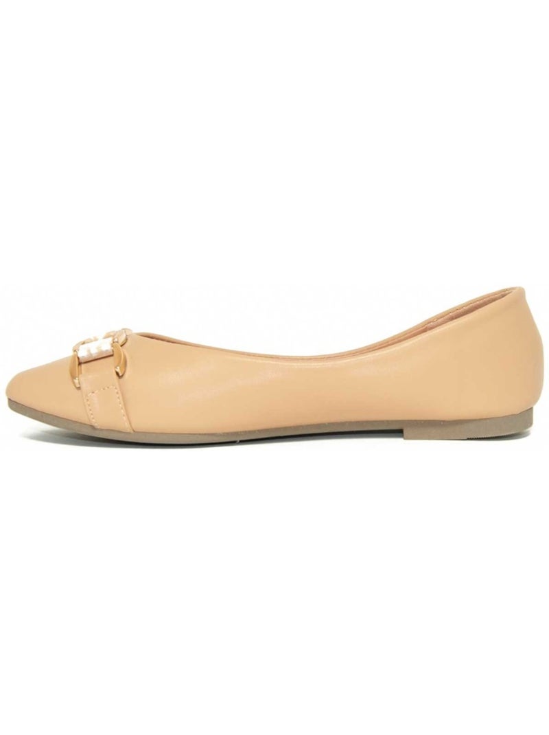 Ballerine Matériau Synthétique Montevita Beige - Kiabi