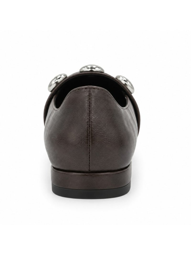 Ballerine matériau synthétique montevita Marron - Kiabi