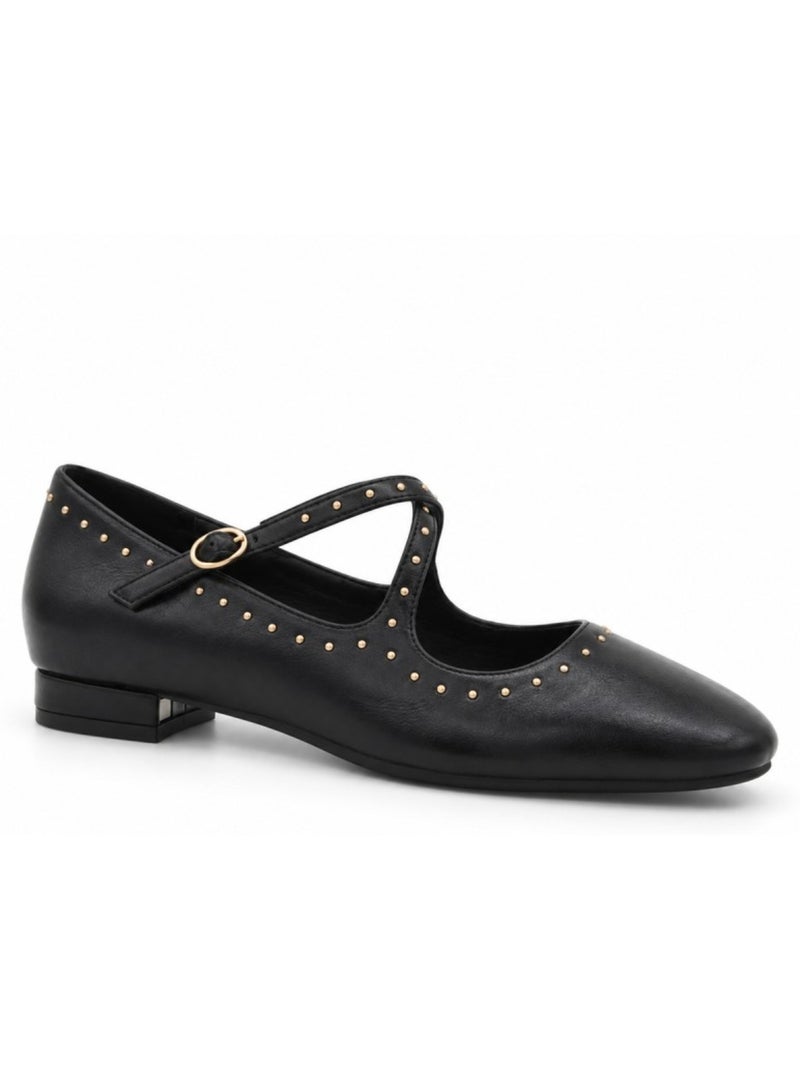 Ballerine matériau synthétique montevita Noir - Kiabi