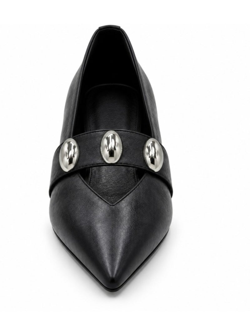 Ballerine matériau synthétique montevita Noir - Kiabi