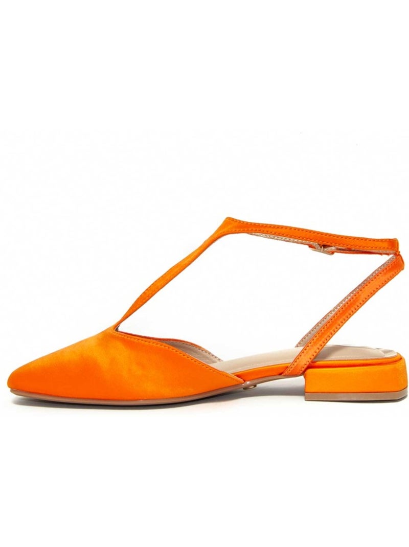 Ballerine Matériau Synthétique Montevita Orange - Kiabi
