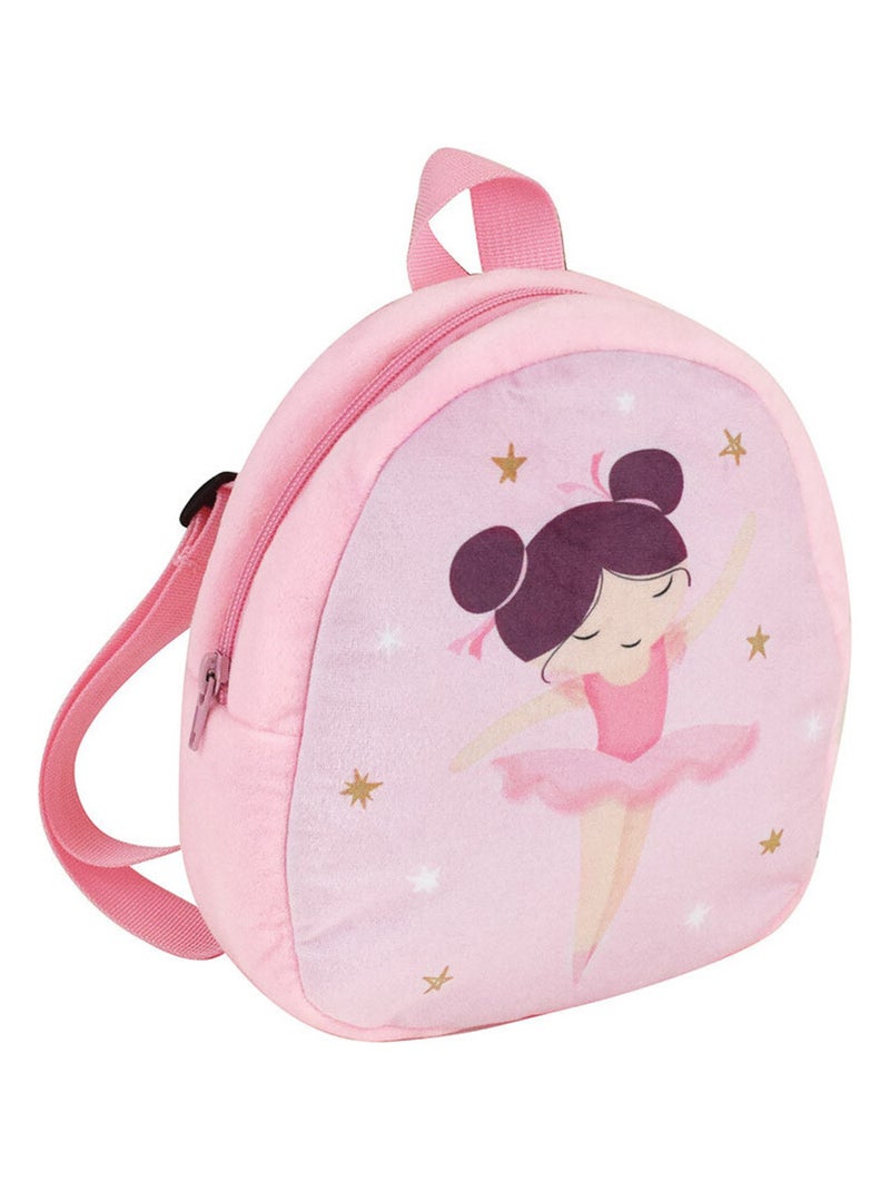 Ballerine Peluche Sac A Dos 23cm Rose - Kiabi