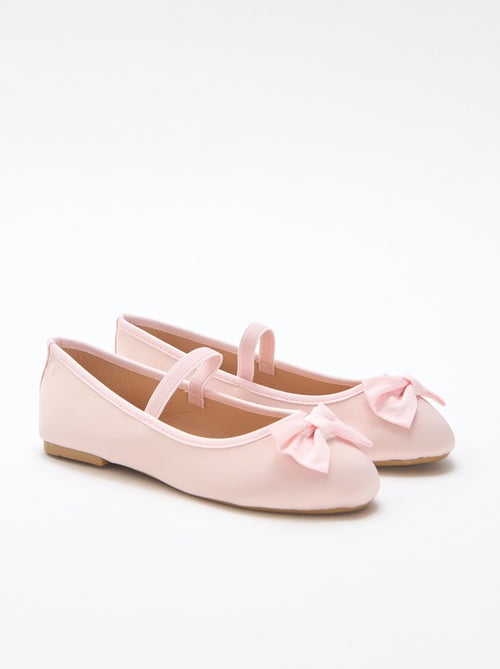 Ballerine plate uni à nœud - Kiabi