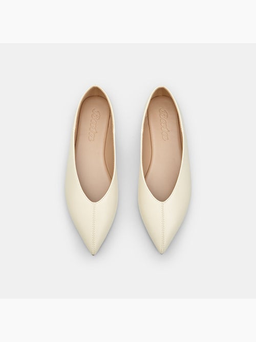 Ballerine plates  avec bout à couture apparente - Kiabi