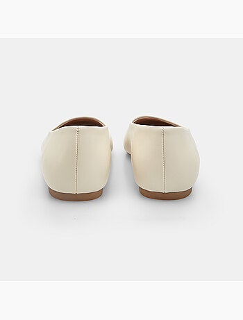 Ballerine plates avec bout carré