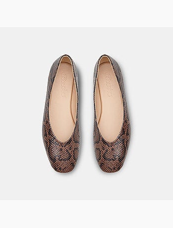 Ballerine plates avec bout carré