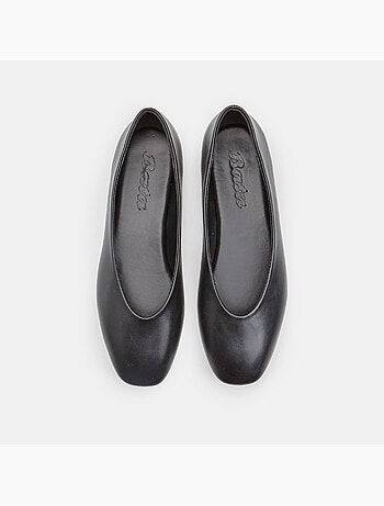 Ballerine plates avec bout carré