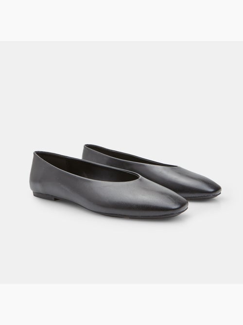 Ballerine plates avec bout carré - Kiabi