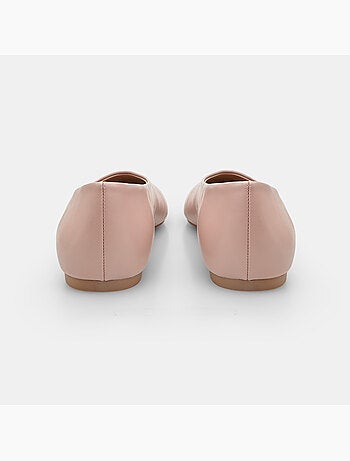 Ballerine plates avec bout carré