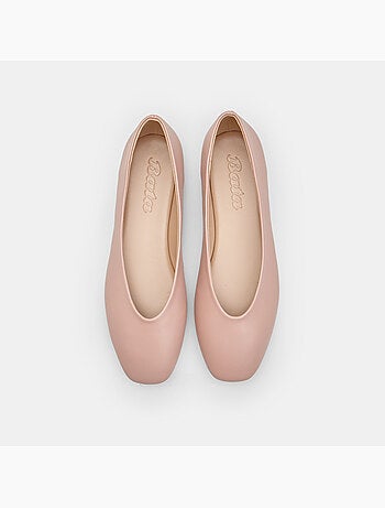 Ballerine plates avec bout carré