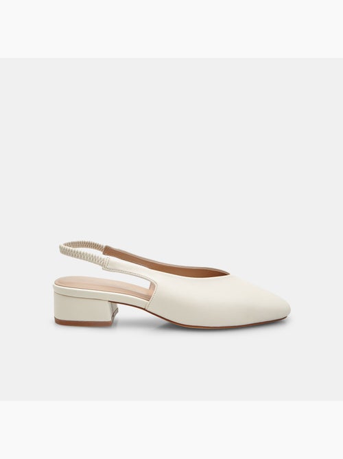 Ballerine slingback  avec talon bloc - Kiabi