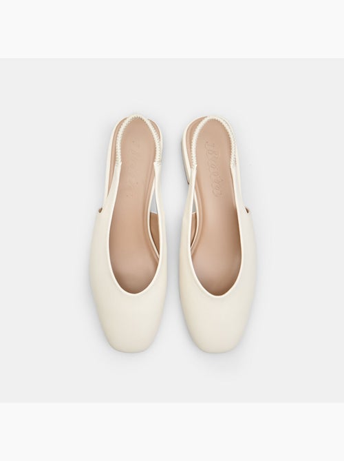 Ballerine slingback  avec talon bloc - Kiabi