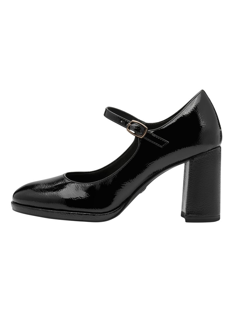 Ballerine Talon à Brides Tamaris Noir - Kiabi