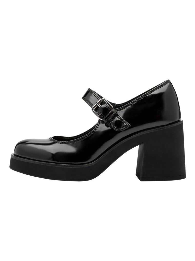 Ballerine Talon à Brides Tamaris Noir - Kiabi