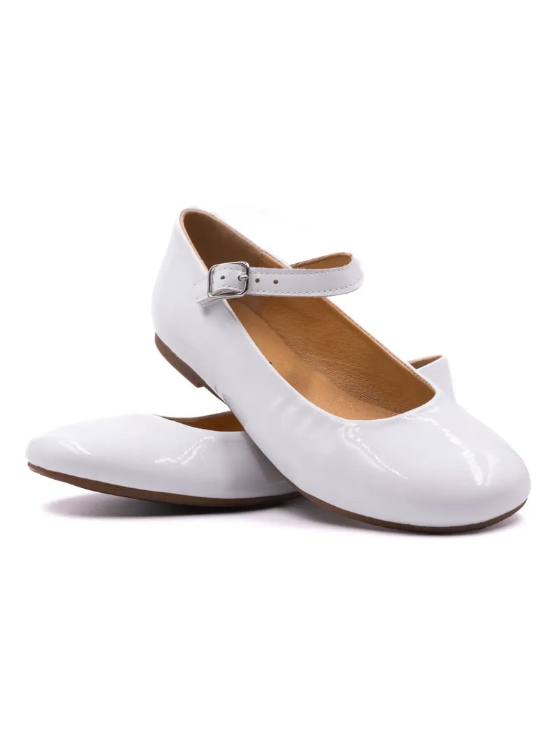 Ballerine Vernis - Boni Hortense Blanc - Kiabi
