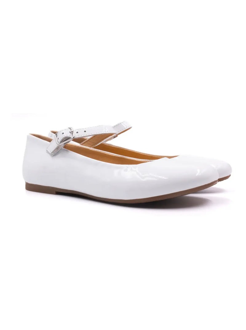 Ballerine Vernis - Boni Hortense Blanc - Kiabi