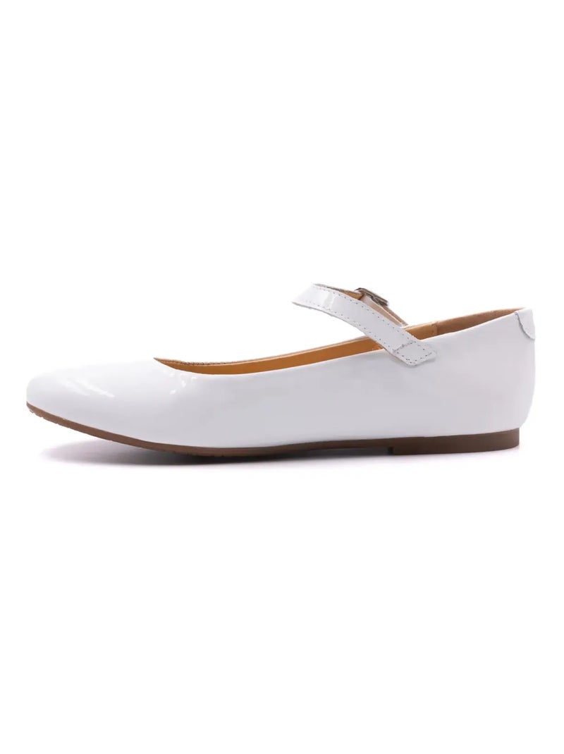 Ballerine Vernis - Boni Hortense Blanc - Kiabi