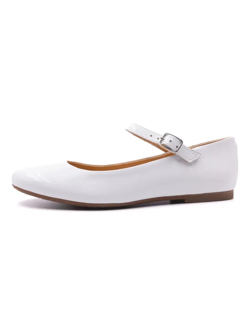 Ballerine Vernis - Boni Hortense Blanc - Kiabi