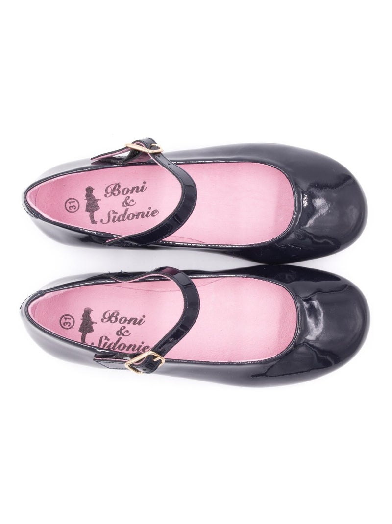 Ballerine Vernis - Boni Hortense Bleu marine - Kiabi