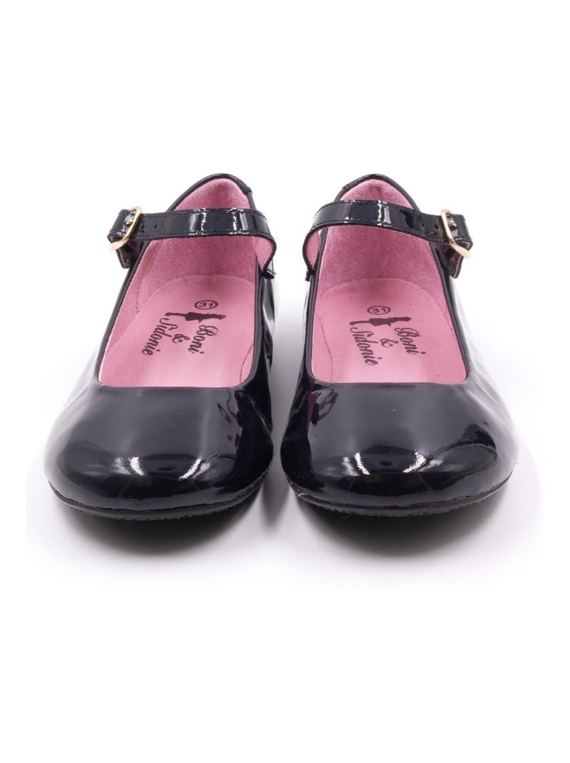 Ballerine Vernis - Boni Hortense Bleu marine - Kiabi