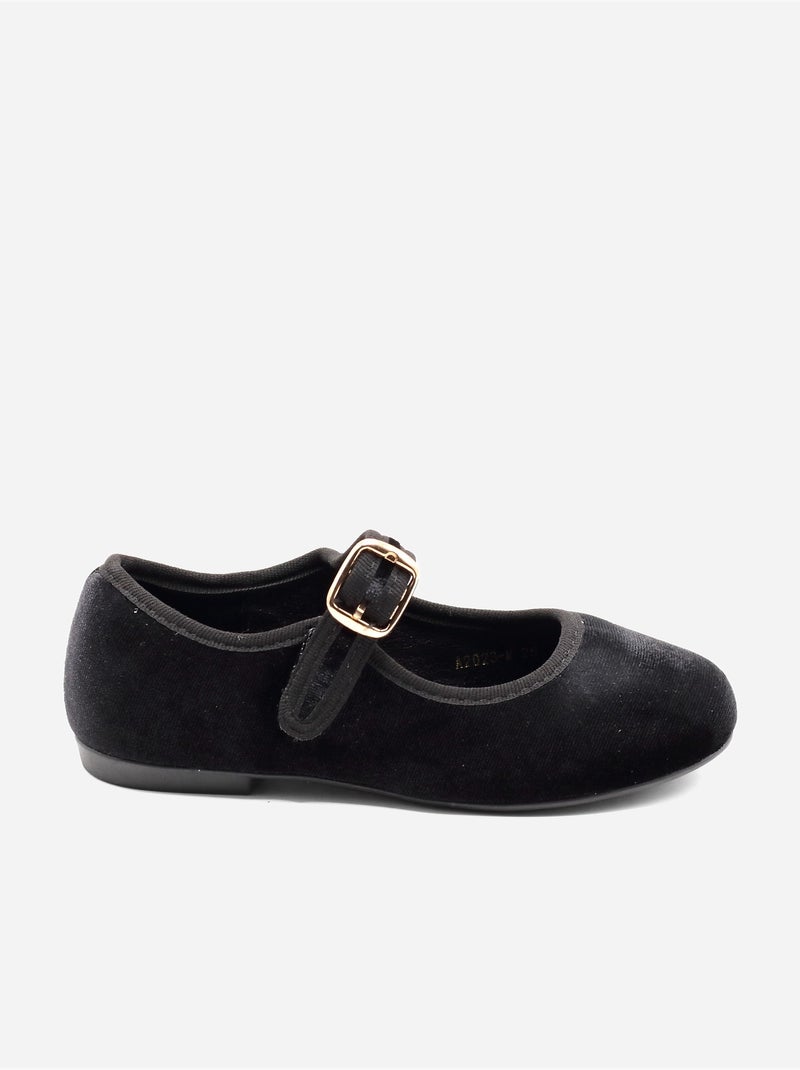 Ballerines à bride Noir - Kiabi