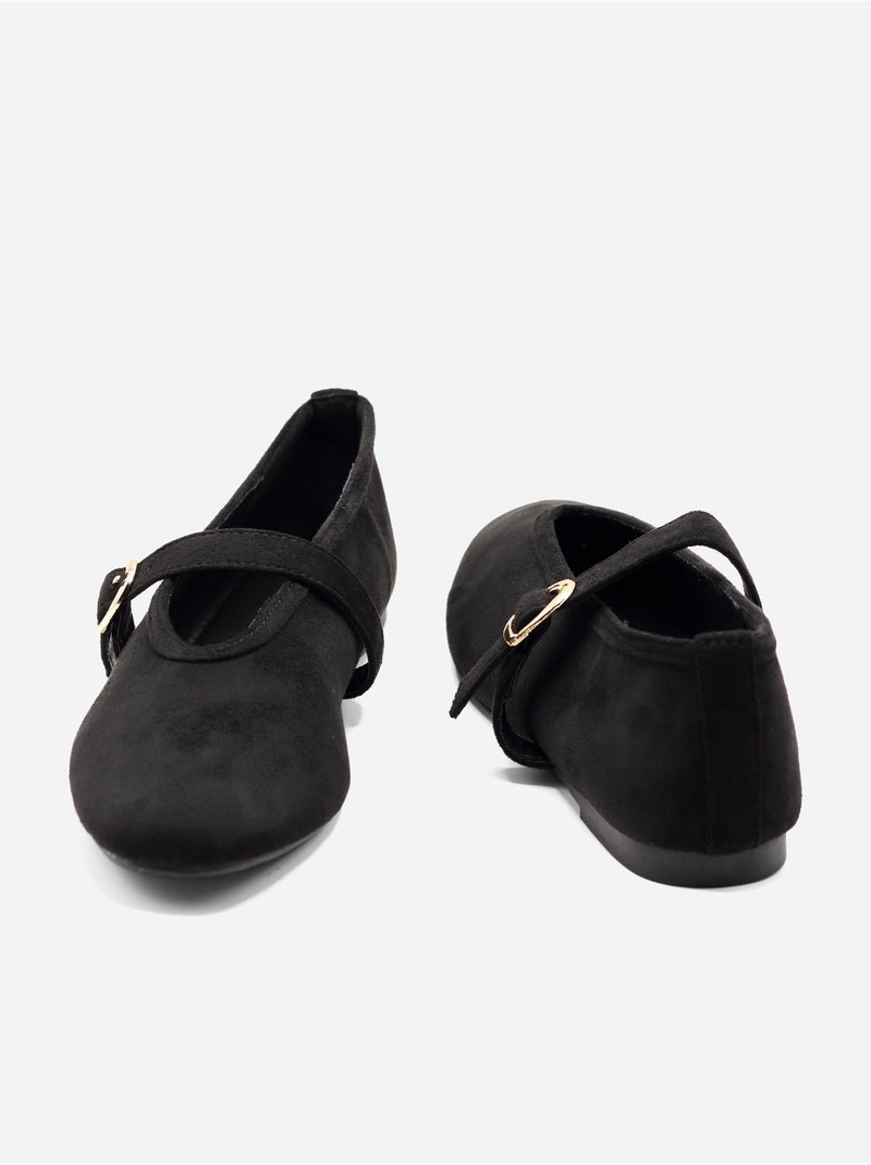 Ballerines à bride Noir - Kiabi