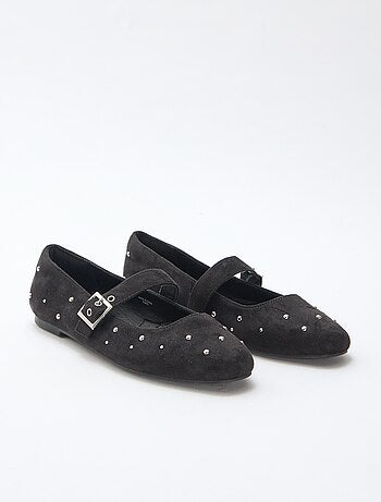Ballerines à brides effet clou