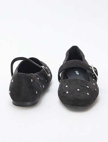 Ballerines à brides effet clou