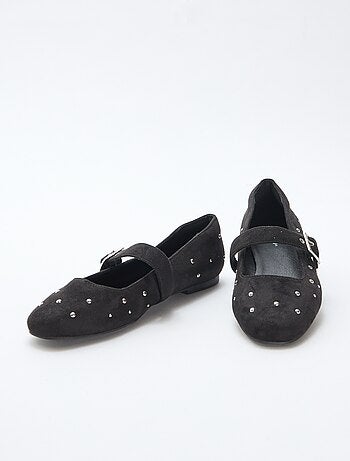 Ballerines à brides effet clou