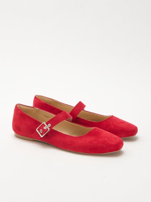 Ballerines à brides effet clou - Kiabi