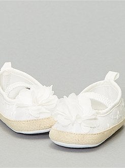 Ballerines à broderie anglaise - Kiabi