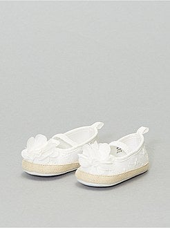 Ballerines à broderie anglaise - Kiabi