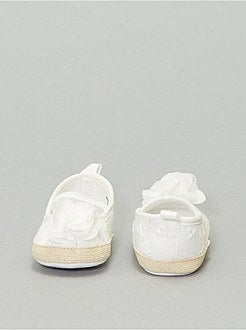 Ballerines à broderie anglaise - Kiabi
