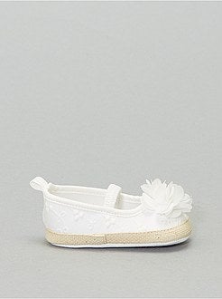 Ballerines à broderie anglaise - Kiabi