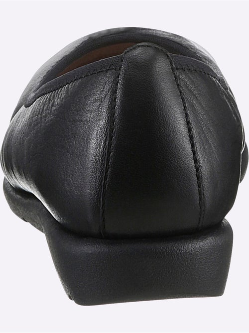 Ballerines à dessus cuir lisse et semelle souple en caoutchouc - Taille standard - Witt - Kiabi