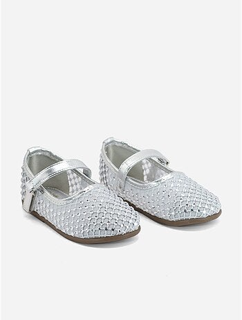 Ballerines à détail strass